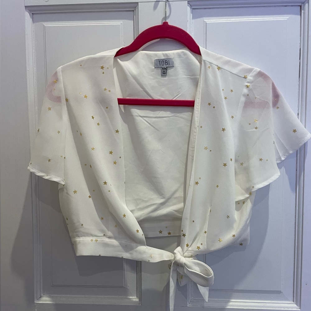 TIE FRONT TOBI BLOUSE